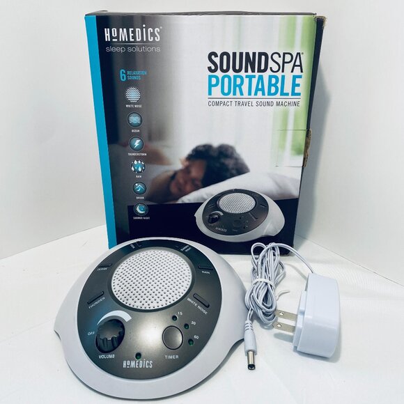 HOMEDICS SLEEP SOLUTIONS SoundSpa Portable Compact Travel Sound Machine Near New - Picture 1 of 4